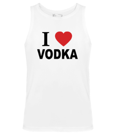 Мужская майка I love vodka