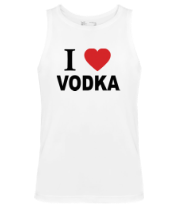 Мужская майка I love vodka фото