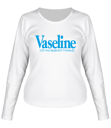 Женская футболка длинный рукав Vaseline. Случаи бывают разные
