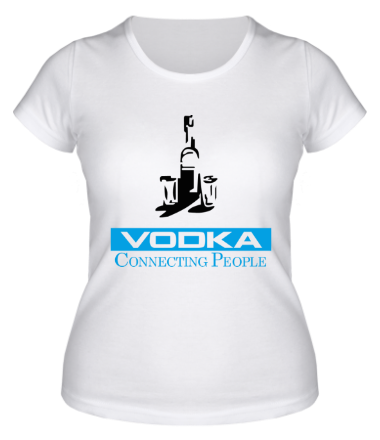 Женская футболка Vodka Connecting People