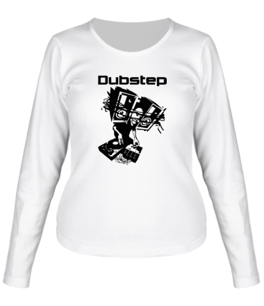 Женская футболка длинный рукав Dubstep