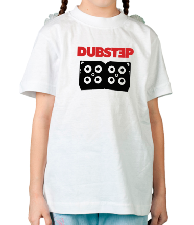 Детская футболка Dubstep с колонками