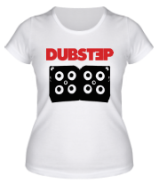 Женская футболка Dubstep с колонками