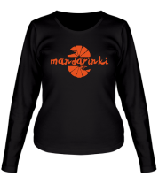 Женская футболка длинный рукав Мандаринки фото