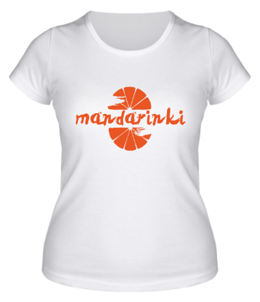 Женская футболка Мандаринки
