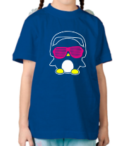 Детская футболка Пингвинчик в очках фото