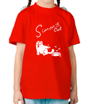 Детская футболка Simon's Cat фото