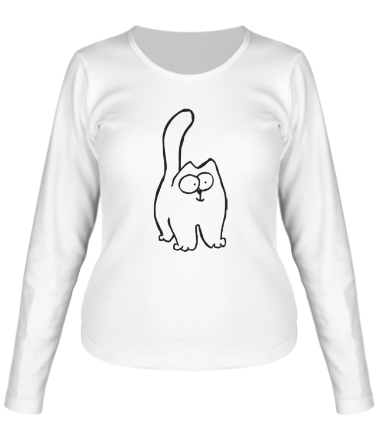 Женская футболка длинный рукав Simon's Cat