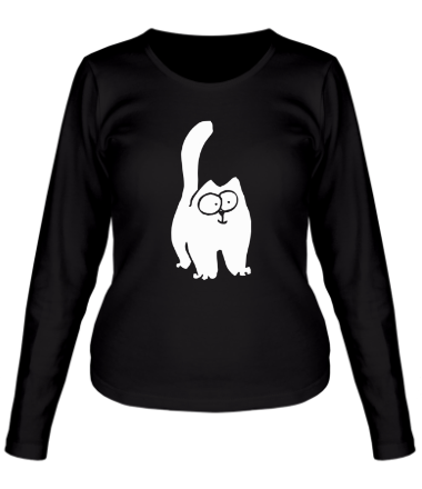 Женская футболка длинный рукав Simon's Cat