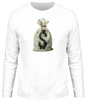 Мужская футболка длинный рукав Мешок с деньгами фото
