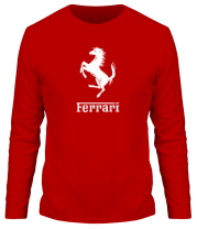 Мужская футболка длинный рукав Ferrari (феррари) фото