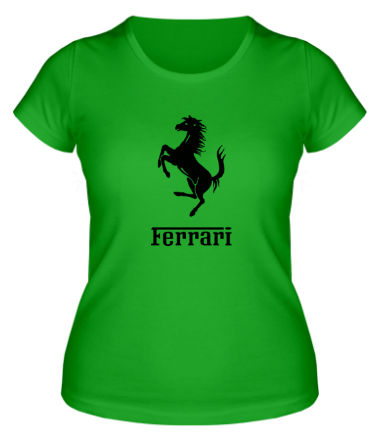 Женская футболка Ferrari (феррари)