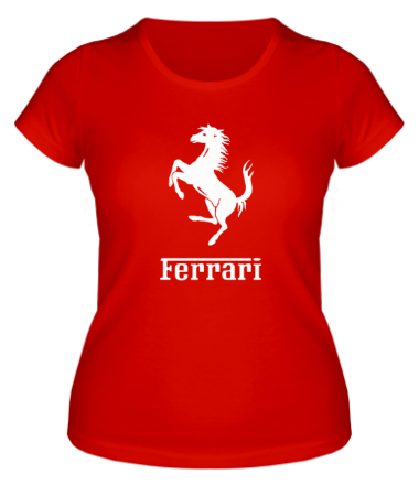 Женская футболка Ferrari (феррари)