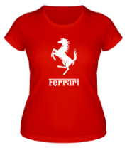 Женская футболка Ferrari (феррари) фото