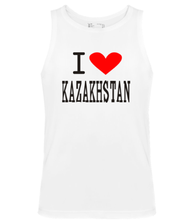 Мужская майка I love Kazakhstan