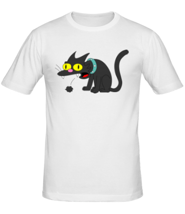 Мужская футболка Кошка Симпсонов