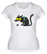 Женская футболка Кошка Симпсонов фото