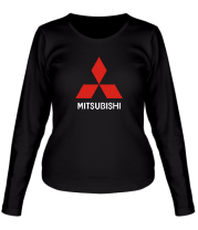 Женская футболка длинный рукав Mitsubishi фото