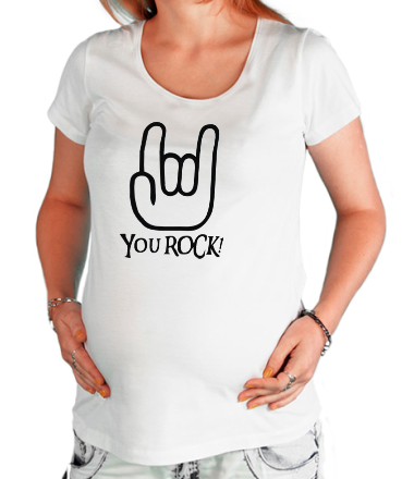 Футболка для беременных You ROCK