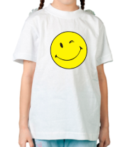 Детская футболка Смайлик фото