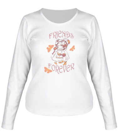 Женская футболка длинный рукав Friends Forever