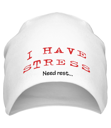 Шапка I Have Stress