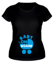 Женская футболка Baby on board фото