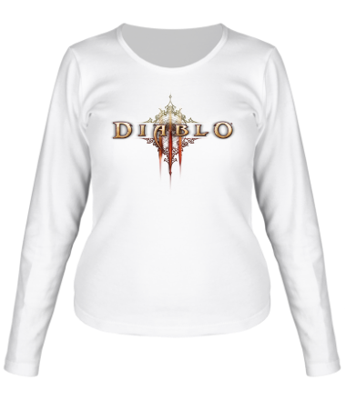 Женская футболка длинный рукав Diablo 3