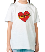 Детская футболка Hate is... фото
