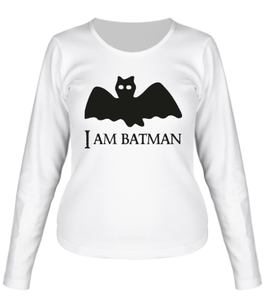 Женская футболка длинный рукав I am Batman