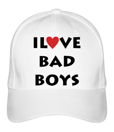 Бейсболка I love bad boys