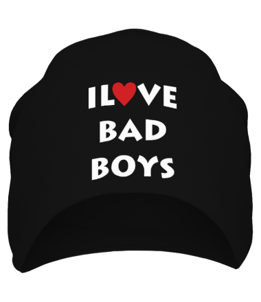 Шапка I love bad boys