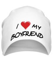 Шапка I love my boyfriend фото