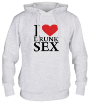 Толстовка худи I love drunk sex фото