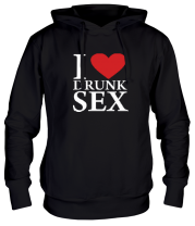 Толстовка худи I love drunk sex фото