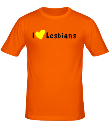 Мужская футболка I love lesbians