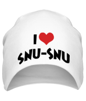 Шапка I love snu-snu фото