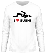 Мужская футболка длинный рукав I love sushi фото