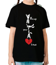 Детская футболка Keep your love фото