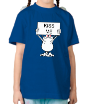Детская футболка Kiss me фото