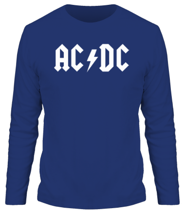 Мужская футболка длинный рукав AC DC 
