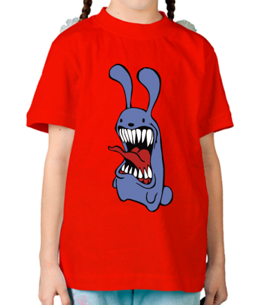 Детская футболка Злой заяц