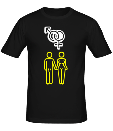 Мужская футболка Мужчина и женщина