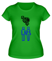 Женская футболка Мужчина и женщина фото