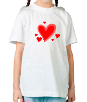 Детская футболка Сердечки фото