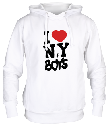 Толстовка худи I love New York Boys