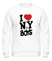 Толстовка без капюшона I love New York Boys фото