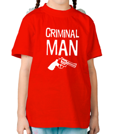 Детская футболка Criminal man