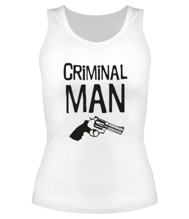 Женская майка борцовка Criminal man