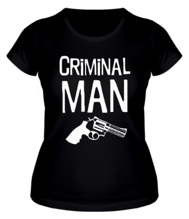 Женская футболка Criminal man